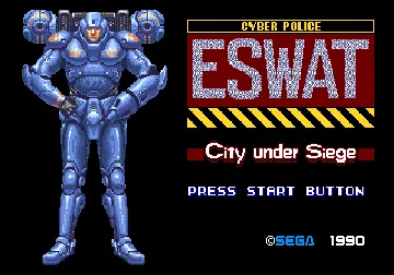 Cyber Police ESWAT (Japan) screen shot title